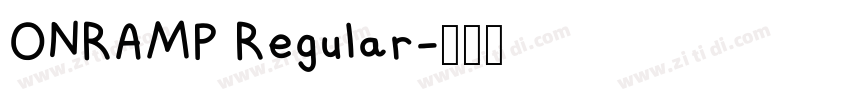 ONRAMP Regular字体转换